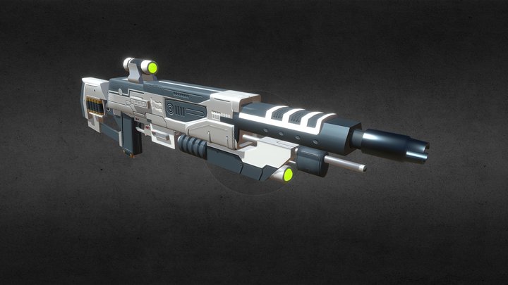 Futuristic Shotgun 3D Model