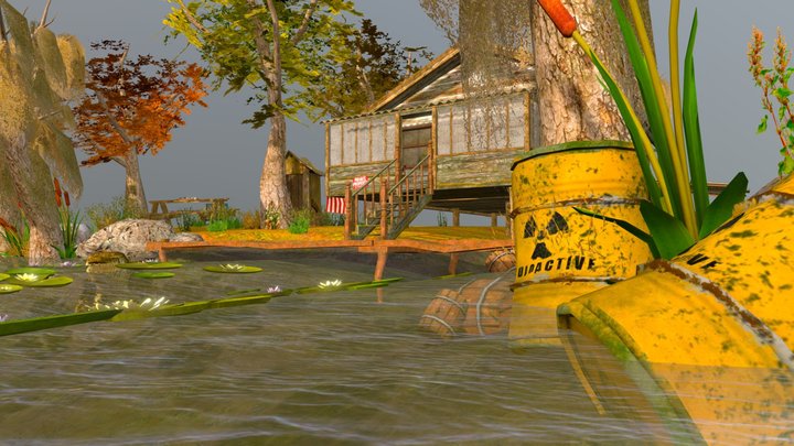 DAE Diorama - Forest loner 3D Model