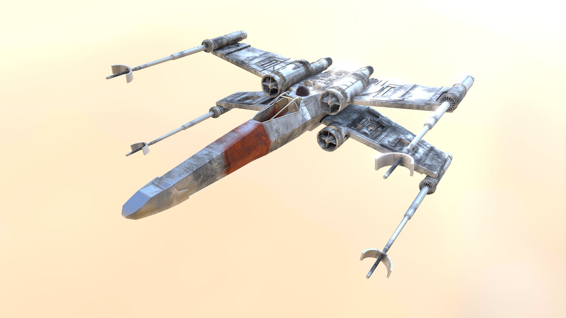 Xwing - 3D model by AurlC (@waleguene) [4703e26] - Sketchfab