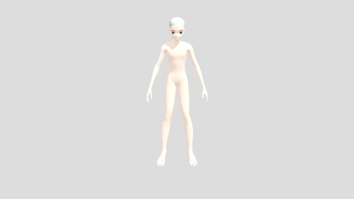 Anime Character Rigged free-3ds.com 3D Model
