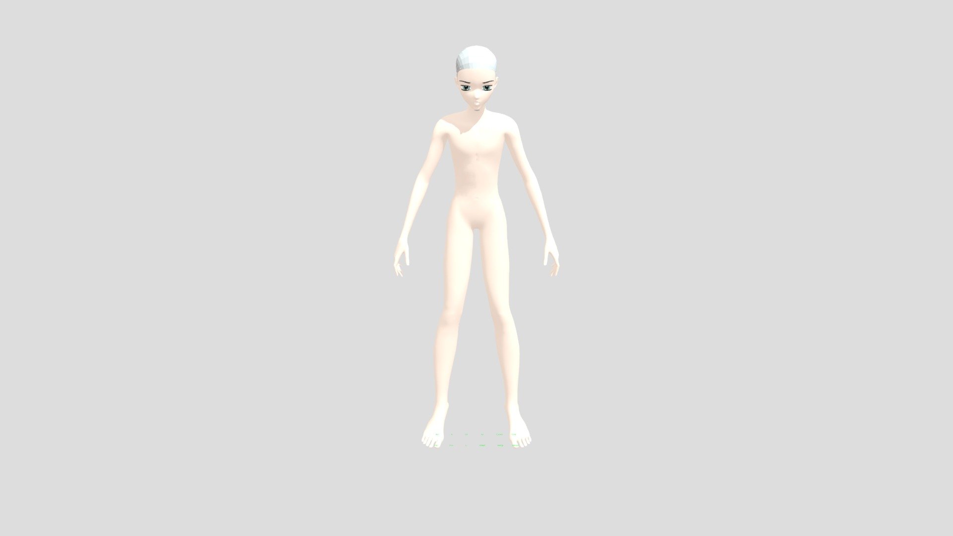 Anime Character Rigged free-3ds.com