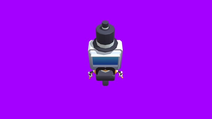 Robot Jump Animation 3D Model