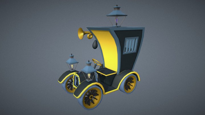 The Detective's Car (The Bremen Town Musicians) 3D Model