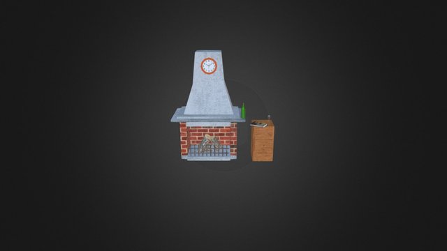 Low Poly Scene 3D Model