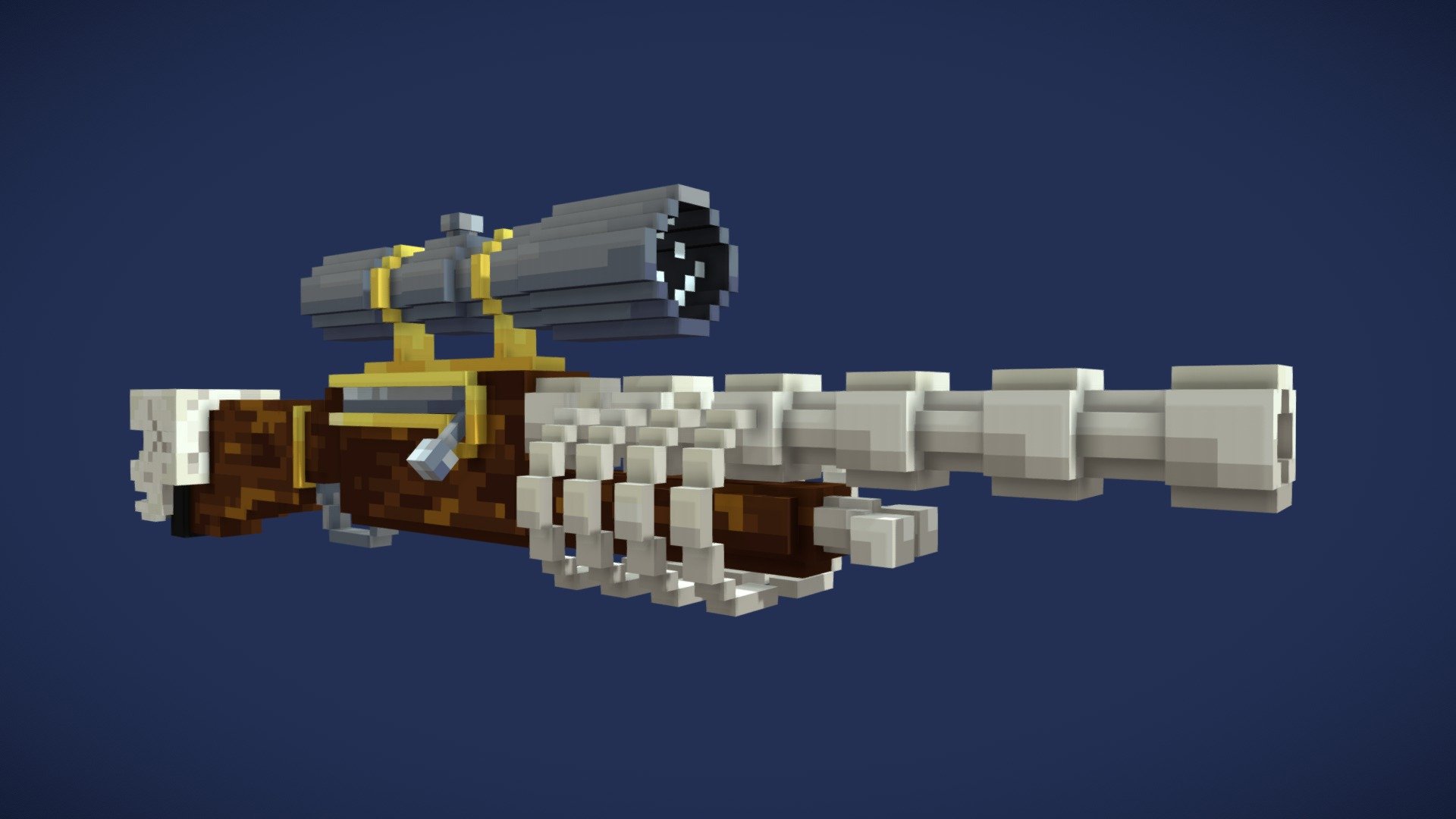 Bone rifle - 3D model by Oliver (@gustavooliveiraolv) [470759d] - Sketchfab