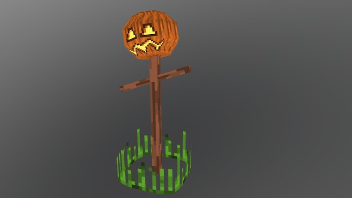 Low-Poly Scarecrow Pixel [WiP] 3D Model
