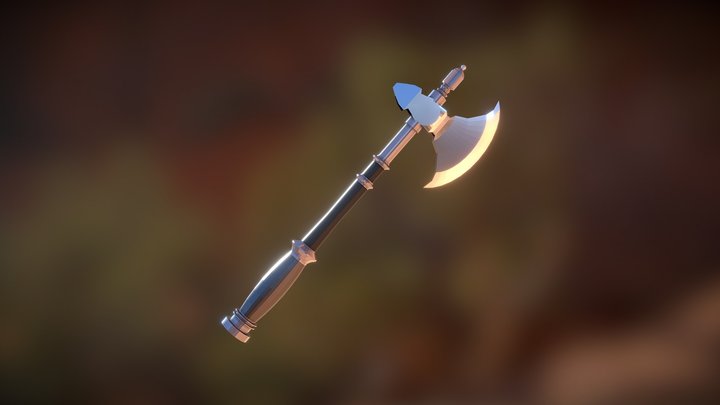Medieval Axe 3D Model