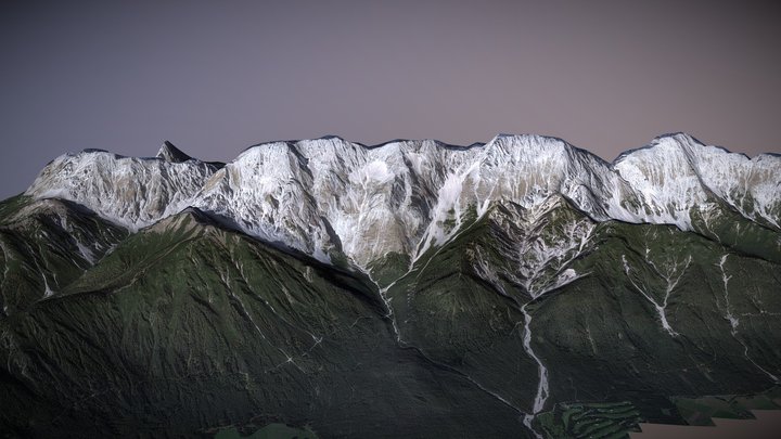 background mountain #2 3D Model