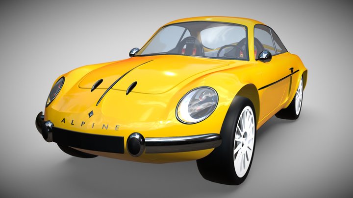 Renault Alpine A110 (WIP) 3D Model
