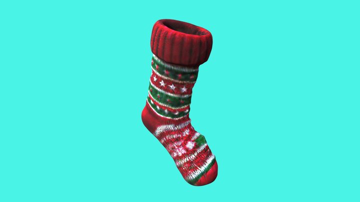 Christmas sock – Free 3D Model STL