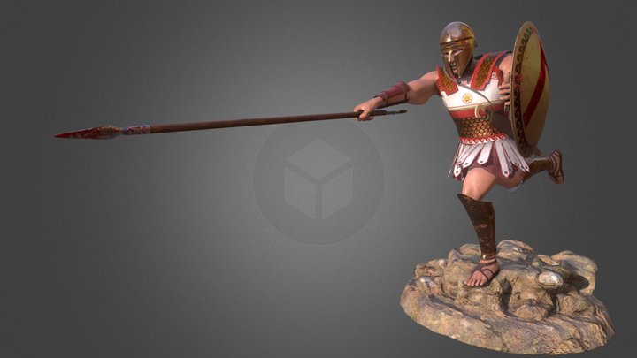 Spartan Hoplite 3D Model