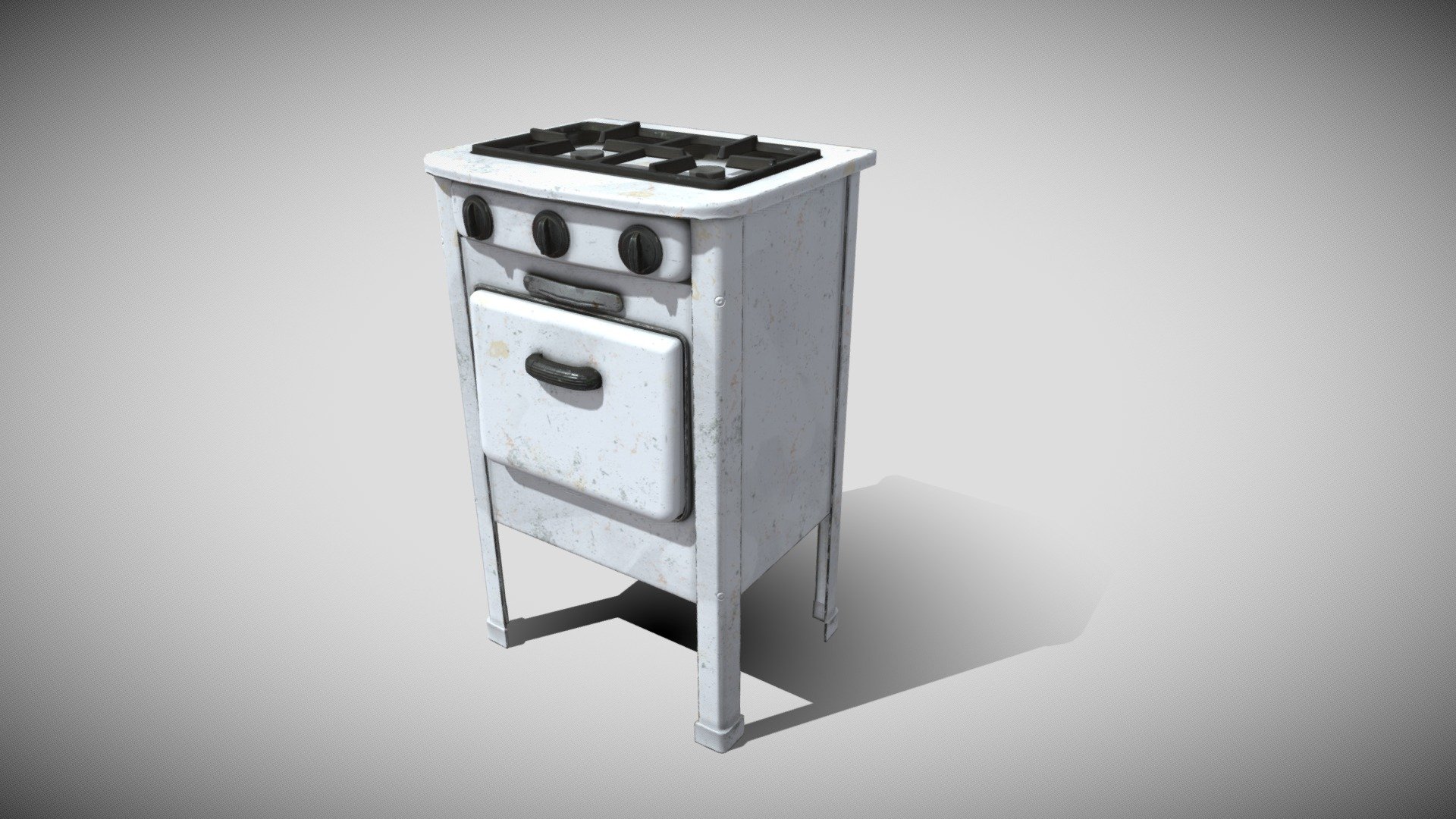 Old Yacht Stove or Camper Stove 3D model