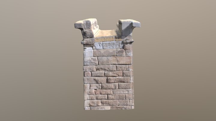 Pilono Templo Debod 3D Model