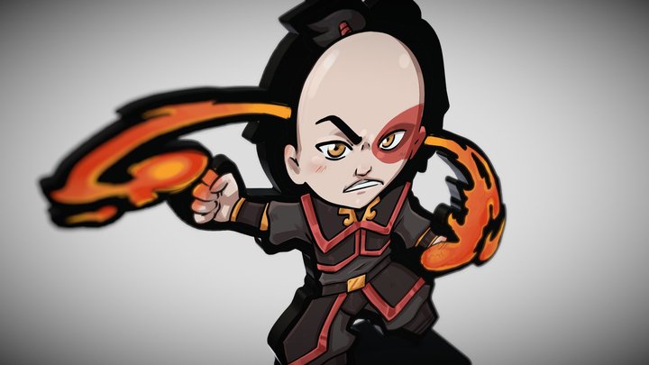 Zuko Standee - Avatar 3D Model
