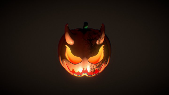 Demon Pumpkin 3D Model