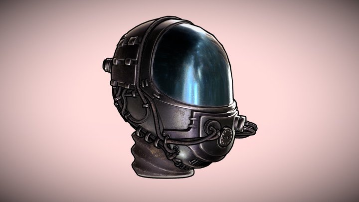 Helmet - Space Mask T1 3D Model