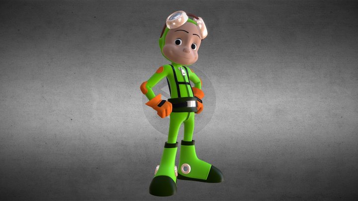 Lad From Space 3D Model