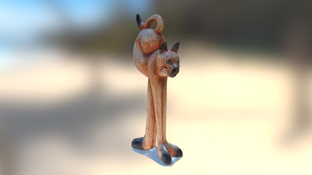 Cat statue 3D Model