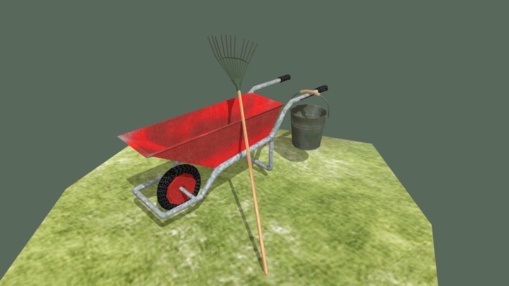 Forest Loner - 3 Simple props 3D Model