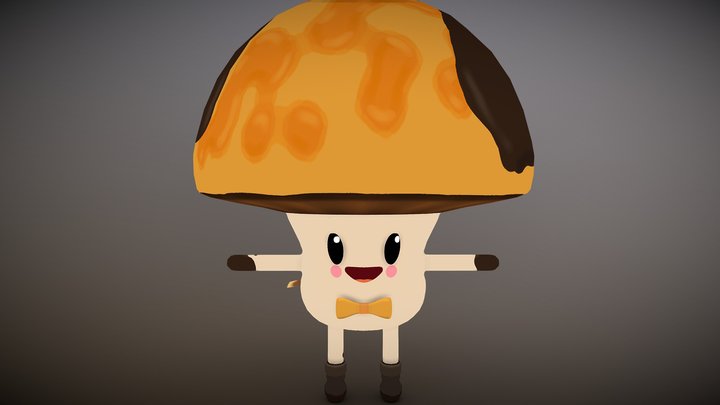 Bouncy Shroom - (T-Pose only) - Oh Shroom! 3D Model