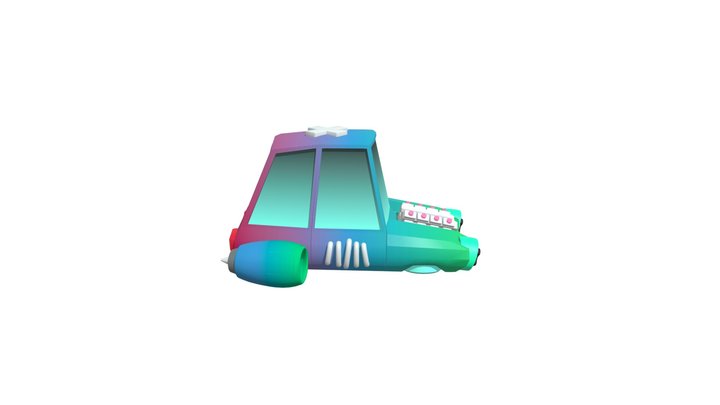 Hover_Doom_car_01 3D Model