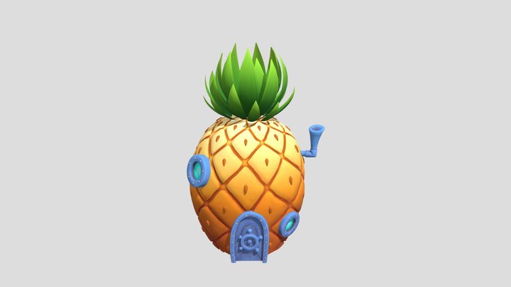 spongebob pineapple house from cosmic shake 3D Model