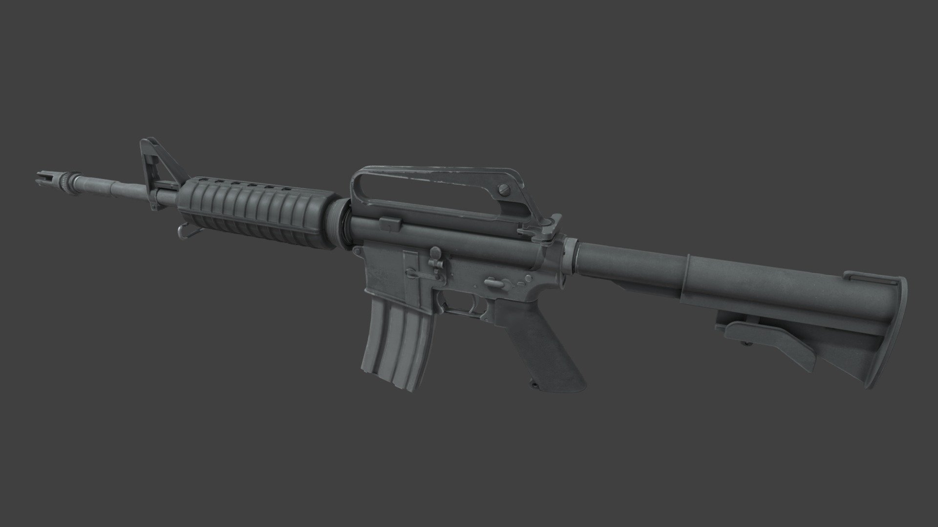 RIFLE | M4A1 (no silencer) Weapon Model (CS2) - Download Free 3D model ...