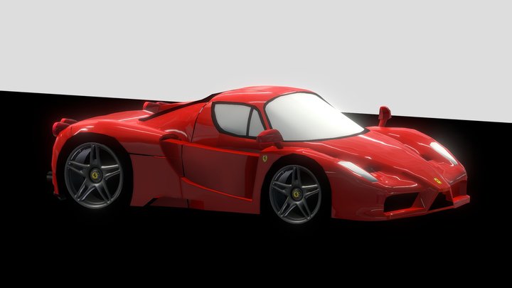 {FREE} Ferrari Enzo Tooned 3D Model