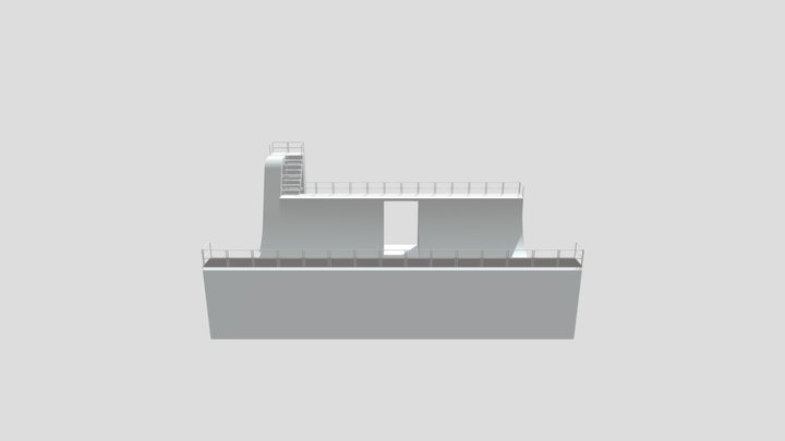 SkateBoard Ramp 3D Model
