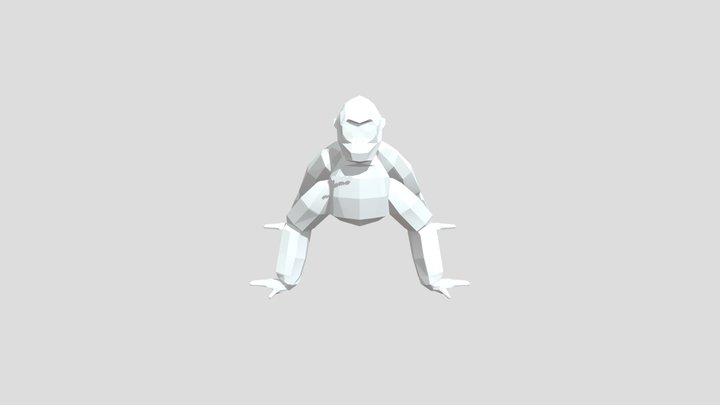 Gorilla Tag_IK_ Rig_4 Arms 3D Model