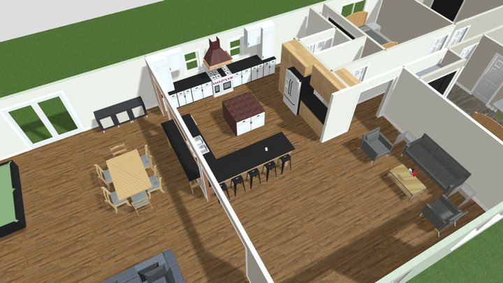 Dehesa _ 6 and 4.5 extended kitchen 3D Model