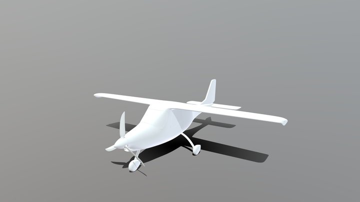 SE-1A Ultra Light Electric Aircraft (obsolete) 3D Model