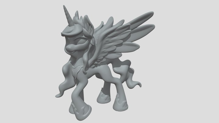 Princess Luna My Little Pony 3D Model