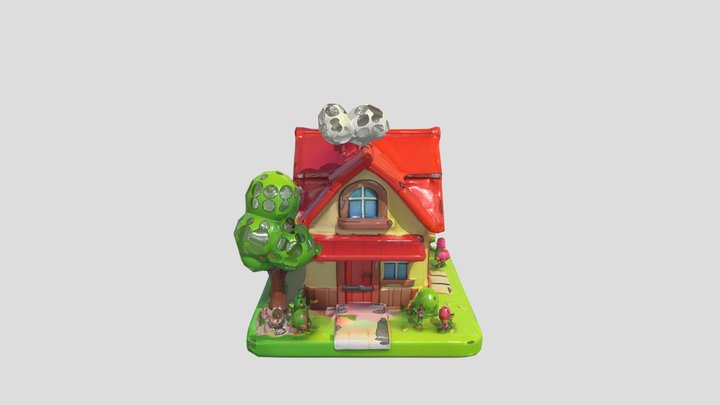 house casual game 3D Model