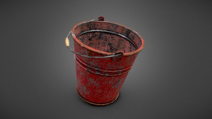 Old Rusted Bucket v1 – Free 3D Model STL