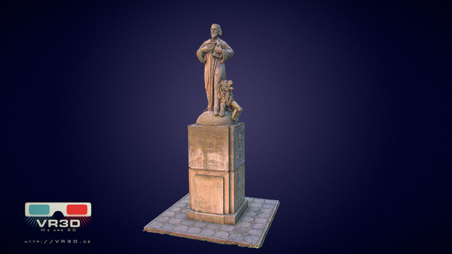 Statue of Jan Hus, Prague - Download Free 3D model by VR3D.CZ | Libor ...