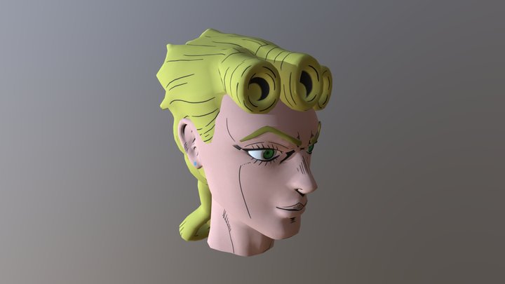 Giorno Low Poly 3D Model