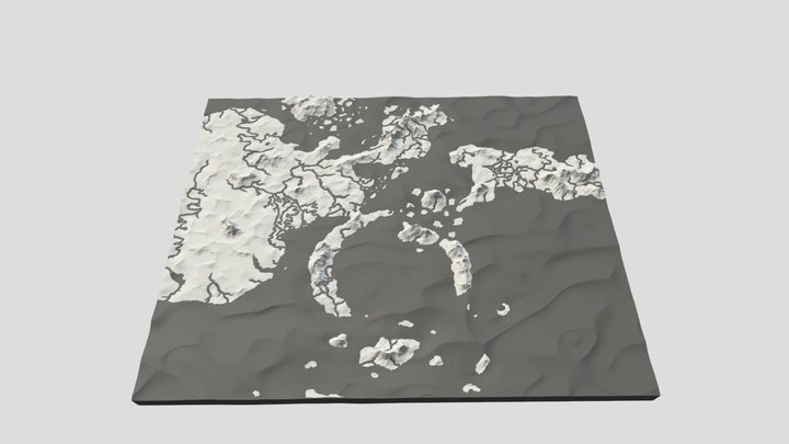 Map of the Naruto World 3D Model
