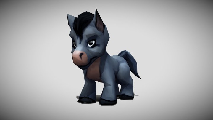 3DRT - Chibii animals - Ponies 3D Model