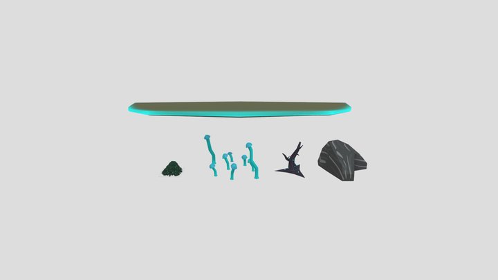 Forest Organic Elements 3D Model