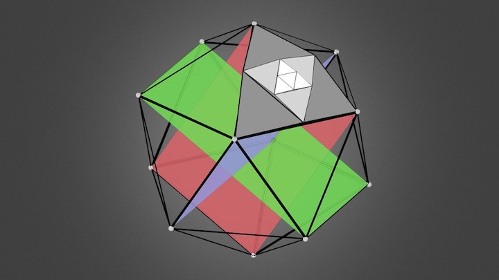 Icosphere Topology 3D Model