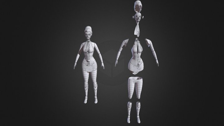Mirella - Retopo 3D Model