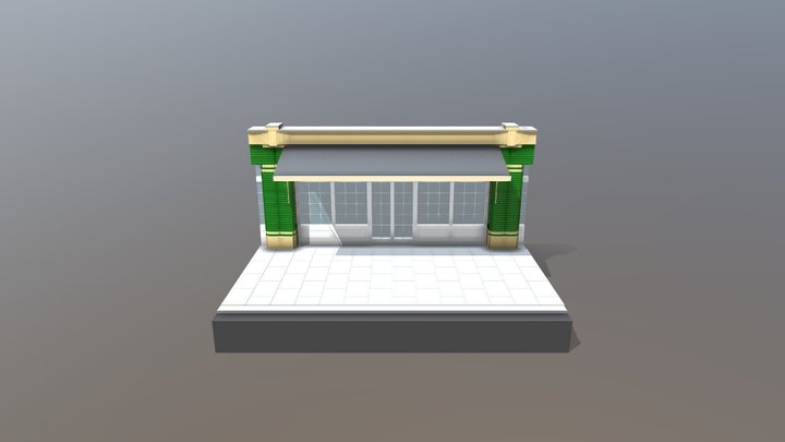 Cinema Shop Detail Final 3D Model