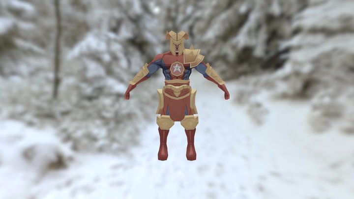 3D Texturing - Knight 3D Model