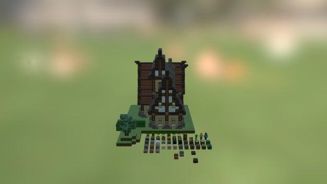 Minecraft Maya Assignment 3D Model
