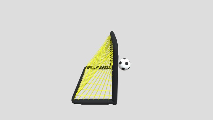 "Ball & Net – Game Engine Optimized 3D Model"