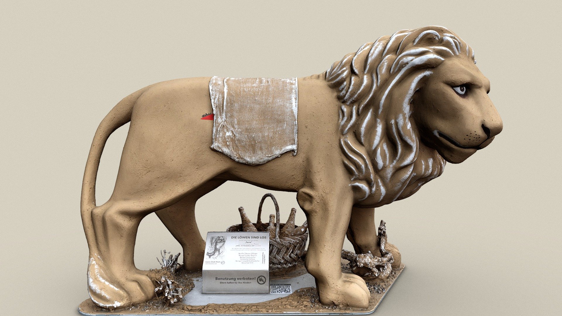 Löwe — Sketchfab embed 3D viewer