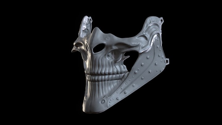 Samurai mask V - 3d printing 3D Model