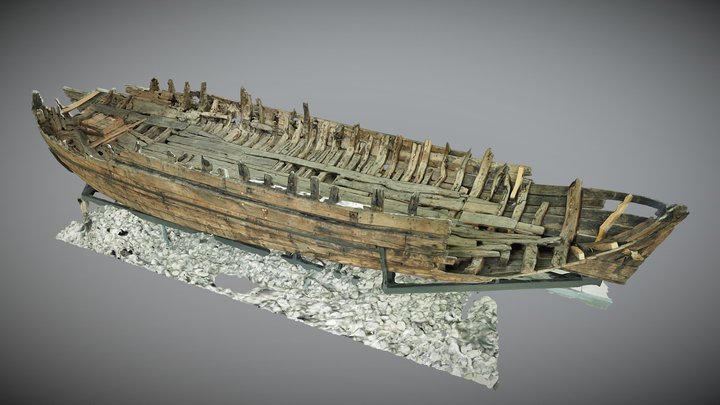 Uelvesbüll wreck Husum, Germany 3D Model