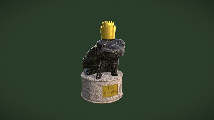 The God Toad 3D Model